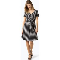 More & More - Sukienka damska, niebieski. Niebieskie sukienki damskie More & More, w paski, eleganckie, bez kołnierzyka, bez rękawów, kopertowe. Za 359,95 zł.