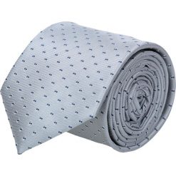 Krawaty męskie: krawat platinum szary classic 205
