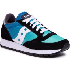Sneakersy SAUCONY - Jazz Original Vintage S70485-1 Blk/Blu/Grn. Niebieskie sneakersy męskie Saucony, bez wzorów, ze skóry, vintage, bez zapięcia. Za 349,00 zł.
