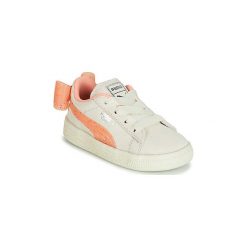 Buty Dziecko Puma INF SUEDE BOW JELLY AC.WHI. Brązowe trampki dziewczęce Puma, bez wzorów, bez zapięcia. Za 239,00 zł.