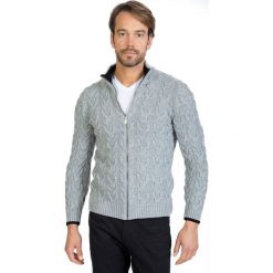 Sir Raymond Tailor sweter męski, L, szary. Szare swetry męskie Sir Raymond Tailor, m, bez wzorów, bez kołnierzyka, bez kaptura. W wyprzedaży za 168,00 zł.