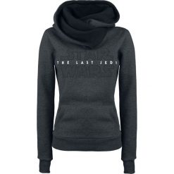 Bluzy damskie: Star Wars Episode 8 – The Last Jedi – Logo Bluza z kapturem damska odcienie szarego/czarny