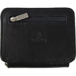 Skórzana saszetka etui na pasek KRENIG Classic 12033 czarna - czarny. Czarne paski męskie Krenig, w paski, ze skóry. Za 89,99 zł.