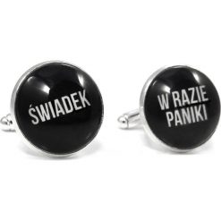 Spinki do mankietów - świadek w razie paniki U101. Spinki do mankietów męskie Modini Moda Męska, ze stali. W wyprzedaży za 49,51 zł.
