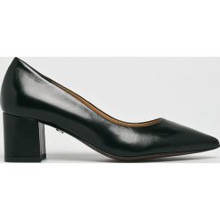 Solo Femme - Czółenka. Czarne buty ślubne damskie marki Solo Femme, ze skóry, na obcasie. W wyprzedaży za 239,90 zł.