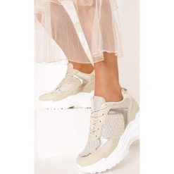 Beżowe Sneakersy na Ukrytym Koturnie Bretiax. Brązowe koturny damskie Born2be, bez obcasa, na koturnie, bez zapięcia. W wyprzedaży za 124,99 zł.