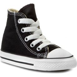 Trampki CONVERSE - Inft C/T Allsta 7J231 Black. Czarne trampki chłopięce Converse, bez wzorów, z gumy, bez zapięcia. W wyprzedaży za 149,00 zł.