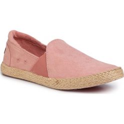 Espadryle ROXY - ARJS300336 BSH. Różowe espadryle damskie Roxy, bez wzorów, z tworzywa sztucznego, bez obcasa, na płaskiej podeszwie. Za 189,00 zł.