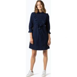 BOSS Casual - Sukienka damska – Evangela, niebieski. Niebieskie sukienki damskie z falbanami marki BOSS Casual, na co dzień, z jeansu, casualowe, z falbankami. Za 849,95 zł.