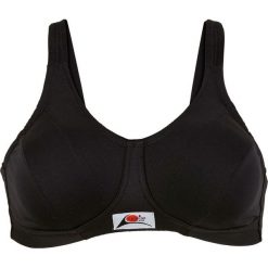 Biustonosz sportowy LEVEL 1 bonprix czarny. Czarne biustonosze sportowe damskie bonprix, bez wzorów. Za 44,99 zł.