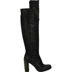Buty zimowe damskie: Kozaki - 799301 NERO