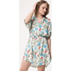 Biała Sukienka Disarmed. Białe sukienki damskie Born2be, xl, w paski. Za 79,99 zł.