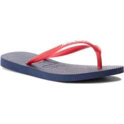 Japonki HAVAIANAS - Sl Logo Pop-Up 41197875603 Navy/Red Ruby. Czerwone sandały dziewczęce Havaianas, bez wzorów, z tworzywa sztucznego, na wysokim obcasie. W wyprzedaży za 99,00 zł.