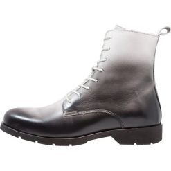 Buty zimowe męskie: Zign Botki sznurowane black/white