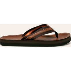 Gant - Japonki Palmworld. Pomarańczowe kapcie męskie GANT, ze skóry. Za 269,90 zł.