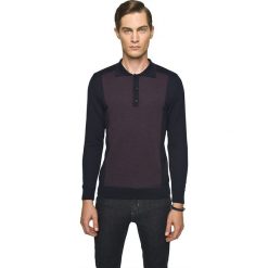 Sweter ponte p granatowy. Niebieskie swetry męskie marki Recman, m, bez wzorów, bez kołnierzyka, bez kaptura. Za 159,99 zł.