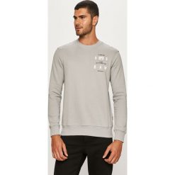 G-Star Raw - Bluza. Szare bluzy męskie G-Star RAW, s, z aplikacjami, z bawełny, retro, z okrągłym kołnierzem, bez rękawów, bez kaptura. Za 419,90 zł.