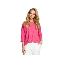 M315 Bluza z gumką z przodu fuksja. Czerwone bluzy damskie Moe, s, z elastanu, krótkie. Za 109,00 zł.