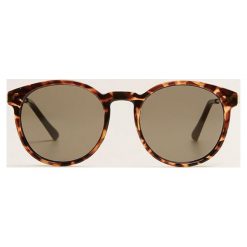 Mango - Okulary Emma. Pomarańczowe okulary przeciwsłoneczne damskie marki Mango, okrągłe. Za 69,90 zł.