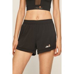Ellesse - Szorty. Czarne spodenki sportowe damskie Ellesse, z nadrukiem, z elastanu, sportowe. Za 119,90 zł.