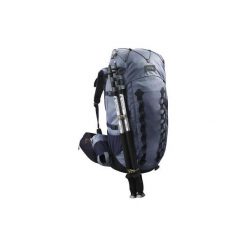 Plecak trekkingowy TREK 900 50+10 l damski. Niebieskie plecaki damskie marki FORCLAZ, bez wzorów, z poliesteru. Za 499,99 zł.