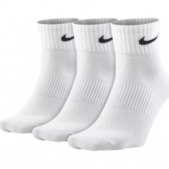 Skarpety Nike Lightweight Quarter 3pak SX4706-101. Skarpetki damskie Nike, bez wzorów, z bawełny. Za 49,99 zł.