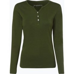 Brookshire - Damska koszulka z długim rękawem, zielony. Czarne t-shirty damskie marki brookshire, m, w paski, z dżerseju. Za 99,95 zł.