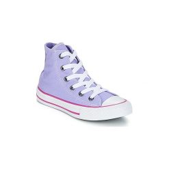 Buty Dziecko Converse Chuck Taylor All Star-Hi. Fioletowe trampki dziewczęce marki Converse, bez wzorów, bez zapięcia. Za 175,20 zł.