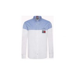 Koszule z długim rękawem Tommy Hilfiger MW0MW08987 COLOR BLOCK SHIRT. Szare koszule męskie TOMMY HILFIGER, s, bez wzorów, bez kołnierzyka, z długim rękawem. Za 301,98 zł.