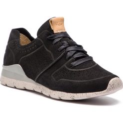 Sneakersy UGG - W Tye 1016674 W/Blk. Czarne półbuty damskie Ugg, ze skóry. W wyprzedaży za 409,00 zł.