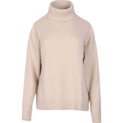 Jasnobeżowy Golf z wełną Warmest Sounds. Brązowe swetry damskie Veva, na zimę, s, bez wzorów, z wełny, klasyczne, bez rękawów, bez kaptura. Za 229,00 zł.
