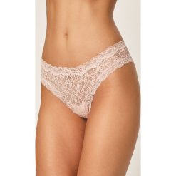 Guess Jeans - Brazyliany. Różowe majtki damskie Guess Jeans, s, z bawełny. Za 59,90 zł.