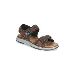 Sandały Clarks UN TREK PART. Pomarańczowe sandały męskie marki Clarks, bez zapięcia. Za 439,00 zł.