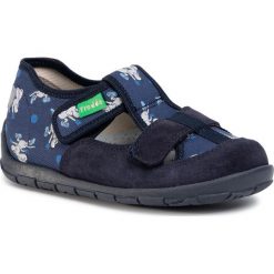 Kapcie FRODDO - G1700249-6 D Blue. Niebieskie sandały chłopięce Froddo, ze skóry. Za 169,00 zł.