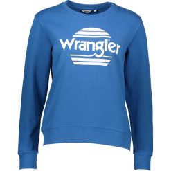 Bluza w kolorze niebieskim. Niebieskie bluzy damskie Wrangler, l, z nadrukiem, z bawełny, bez rękawów, bez kaptura. W wyprzedaży za 109,95 zł.