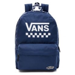 Vans Plecak Damski Wm Sporty Realm Back Medieval. Niebieskie plecaki damskie marki Vans, w paski, sportowe, bez dodatków. Za 148,00 zł.