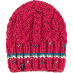 Czapka damska Stripes różówa. Szare czapki zimowe damskie marki Art of Polo, z wełny. Za 37,60 zł.