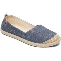 Roxy Damskie Espadryle Flora Ii J Shoe Dnm Denim 40. Szare buty sportowe damskie Roxy, z nadrukiem, z denimu, na wysokim obcasie. Za 169,00 zł.