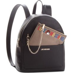 Plecak LOVE MOSCHINO - JC4277PP06KK0000 Nero. Czarne plecaki damskie marki Love Moschino, ze skóry ekologicznej, eleganckie. Za 959,00 zł.