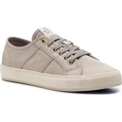 Tenisówki GANT - Zoee 18538443 Silver G80. Szare półbuty damskie GANT, bez wzorów, z gumy, bez zapięcia. W wyprzedaży za 169,00 zł.