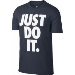 Nike T-Shirt M Nsw Tee Just Do It Thunder Blue White Xl. Niebieskie koszulki męskie marki Nike, xl, bez wzorów, z bawełny, klasyczne, z klasycznym kołnierzykiem. Za 105,00 zł.