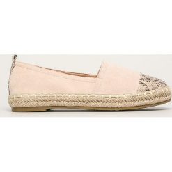 Answear - Espadryle. Brązowe espadryle damskie ANSWEAR, bez wzorów, z gumy, bez obcasa, na obcasie. W wyprzedaży za 89,90 zł.