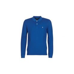 Koszulki polo z długim rękawem Benetton MAZARRI. Niebieskie koszulki polo męskie Benetton, m, bez wzorów, polo, z długim rękawem, długie. Za 103,20 zł.
