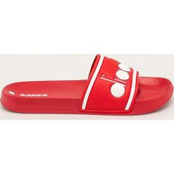 Diadora - Klapki Serifos Spectra. Czerwone kapcie męskie Diadora, ze skóry ekologicznej, bez zapięcia. Za 99,90 zł.