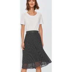 Answear Lab - Spódnica. Czarne spódniczki damskie Answear Lab, na co dzień, s, w grochy, z poliesteru, casualowe, z podwyższonym stanem, mini, proste. Za 119,90 zł.