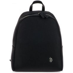 U.S. POLO ASSN. plecak damski Portsmouth czarny. Czarne plecaki damskie U.S. Polo Assn., bez wzorów, eleganckie. Za 369,00 zł.