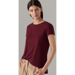 Koszulka basic z modalem - Bordowy. Koszulki damskie Mohito. Za 29,99 zł.
