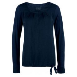 S.Oliver T-Shirt Damski 34 Ciemny Niebieski. Niebieskie koszulki damskie S.Oliver, s, bez wzorów, bez kołnierzyka, bez rękawów. W wyprzedaży za 100,00 zł.