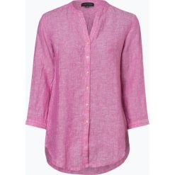 Franco Callegari - Damska bluzka lniana, różowy. Różowe bluzki damskie Franco Callegari, bez wzorów, eleganckie, bez kołnierzyka, bez rękawów. Za 179,95 zł.