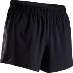 Spodenki do biegania KIPRUN LIGHT+ męskie. Czarne spodenki sportowe męskie KIPRUN, m, bez wzorów, z elastanu, do biegania. Za 59,99 zł.
